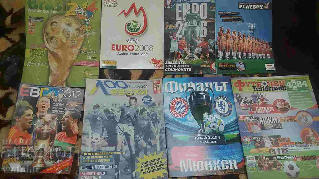 Lot of soccer magazines