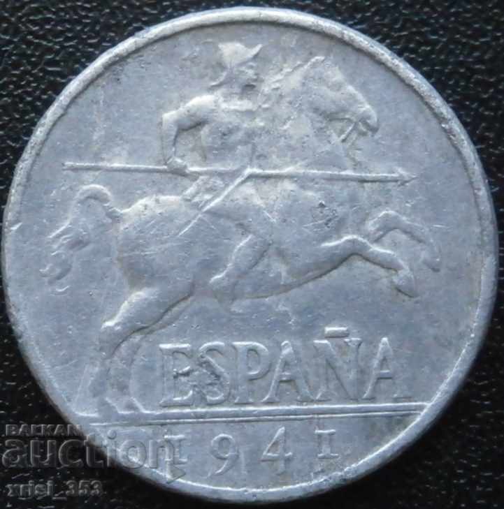 Испания 5 центимос 1941г.