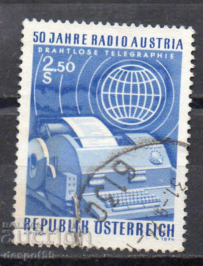 1974. Австрия. 50 г. на Радио Австрия.