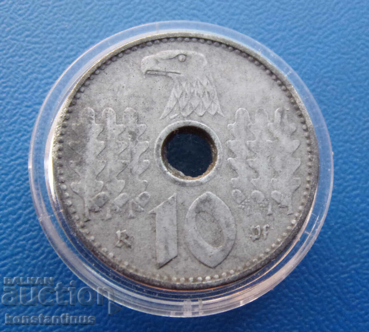 Germania Ocupație 10 Pfennig 1940 Foarte rar cu preț € 63.91 | 125.00 BGN