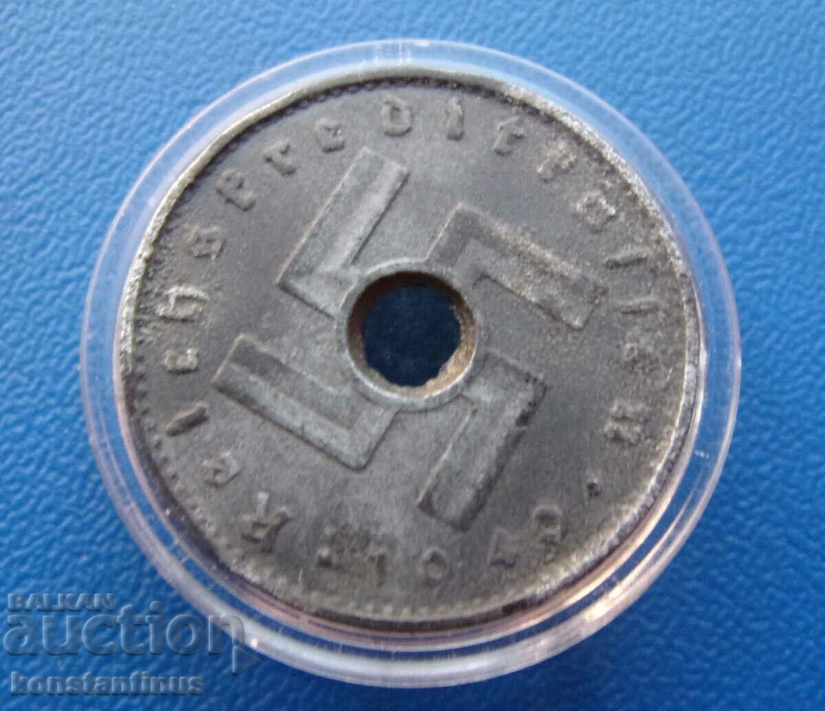Livrarea Germania Ocupație 10 Pfennig 1940 Foarte rar