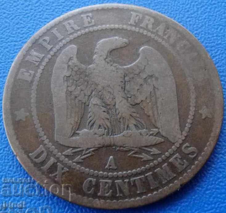 Franța 10 Santim 1856 BZZ
