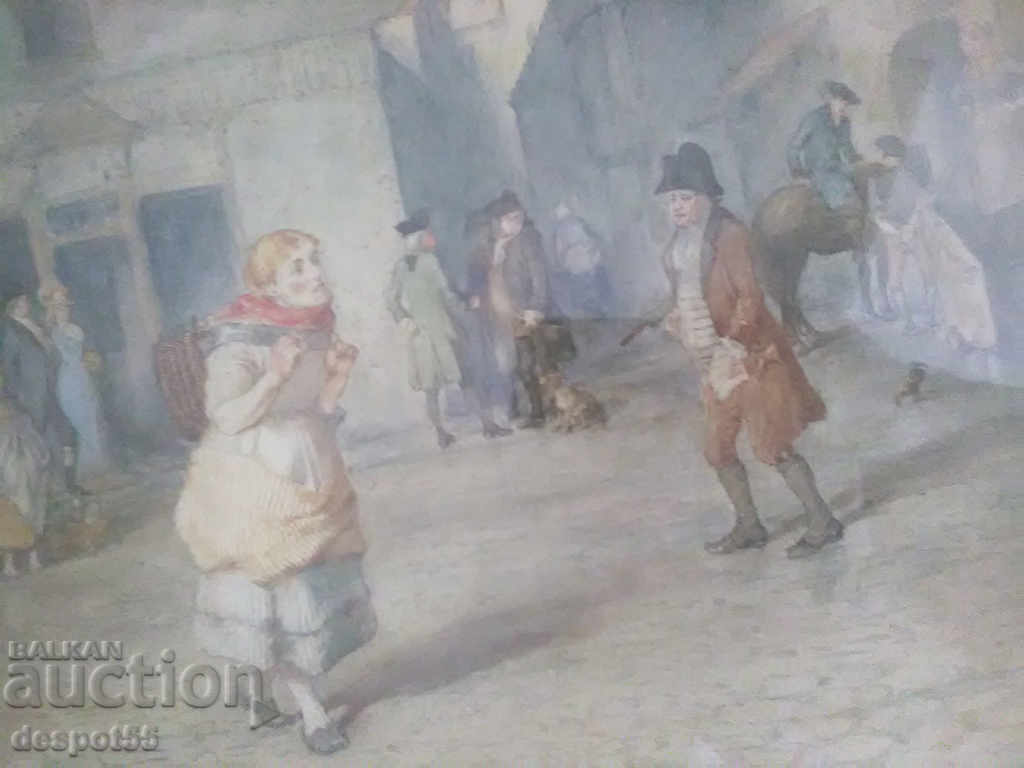 Аукцион 1890. Англия. George Hay (1831 - 1912). На площада. Аукцион 1890. Англия. George Hay (1831 - 1912). На площада.