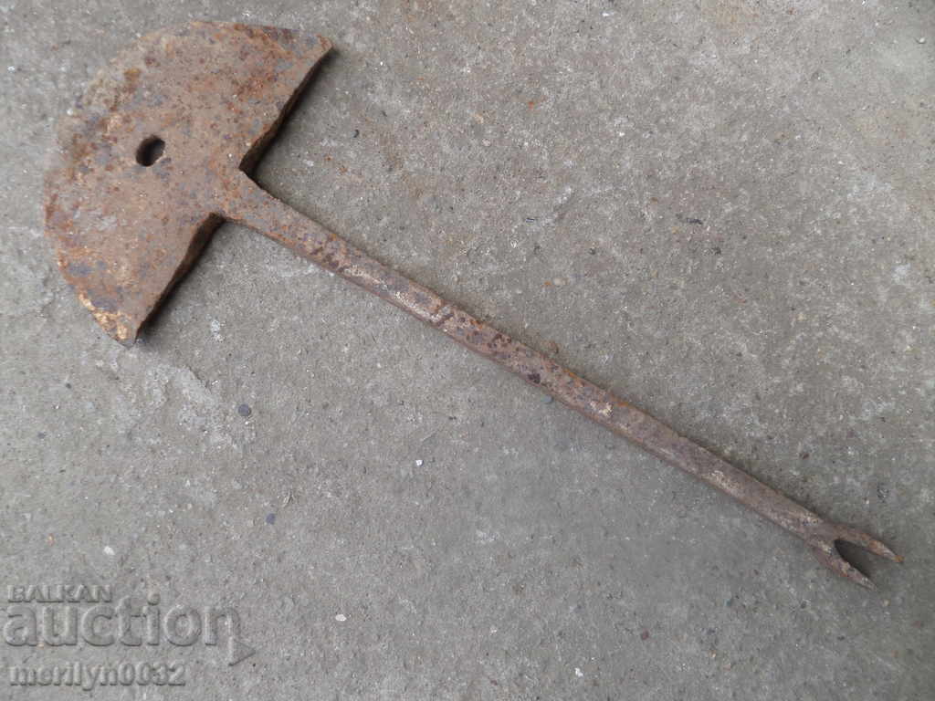 Hand forged lump from an old plow, wrought iron with price 45.00 BGN | € 23.01