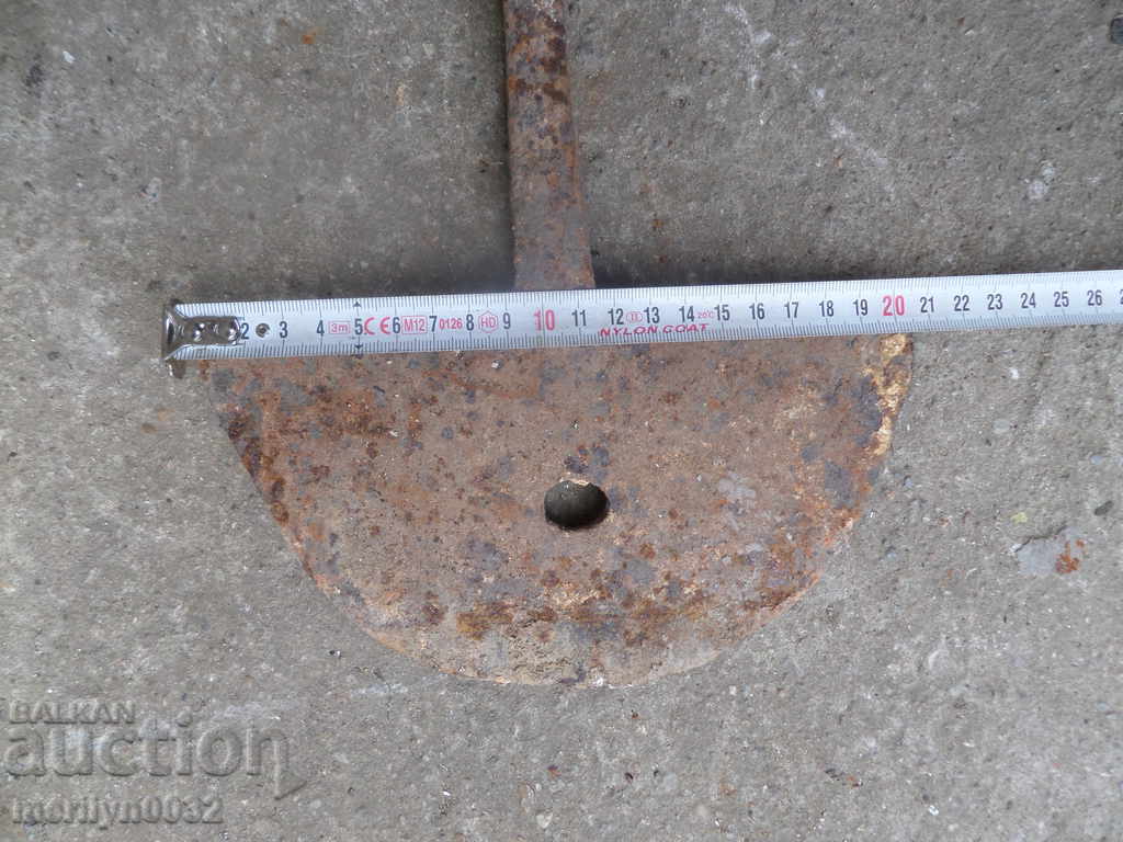 Delivery of Hand forged lump from an old plow, wrought iron