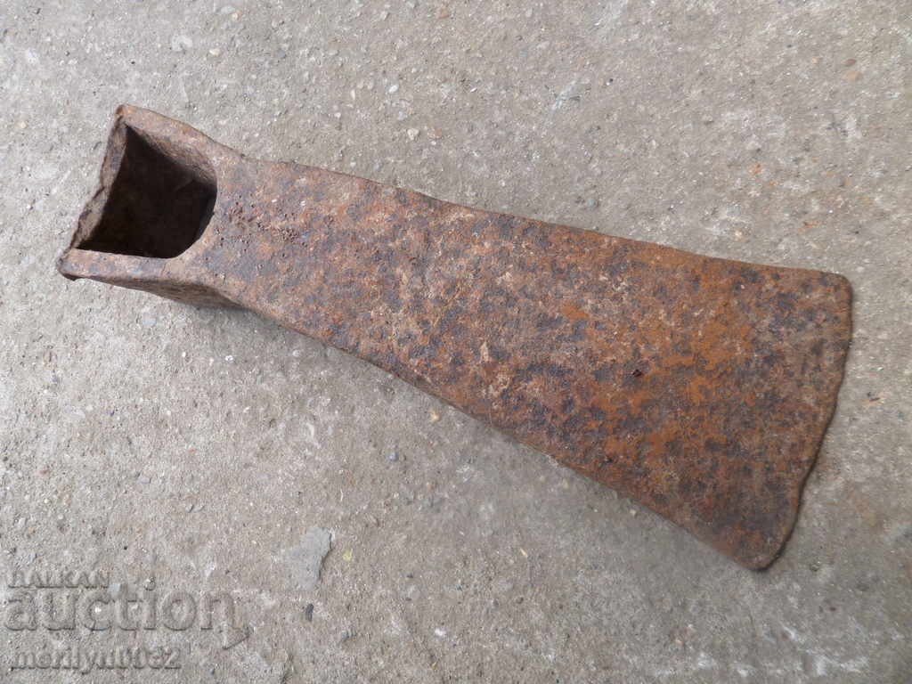 Old forged turntable, wrought iron, picking, tool, top - 7