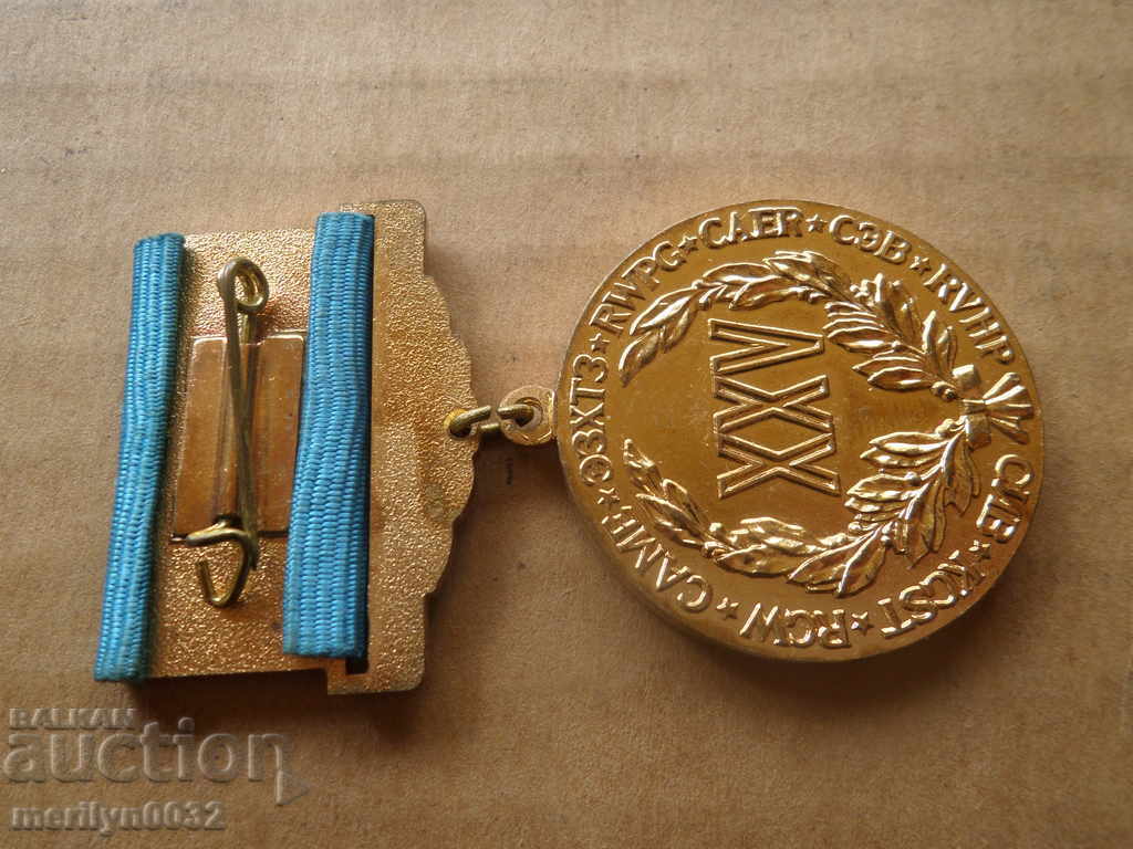 Jubilee Medal 25 Years OLIV badge embroidery sign - 7