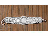 старинна Българска фолклорна гривна накит от мъниста и седеф