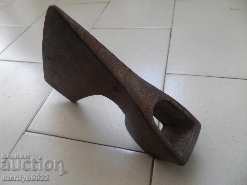 Old ax with seal marking tool wrought iron - 6 Old ax with seal marking tool wrought iron - 6