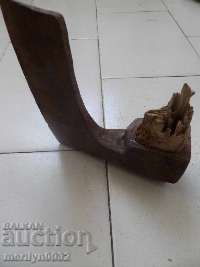 Old ax with seal marking tool wrought iron - 6 Old ax with seal marking tool wrought iron - 6