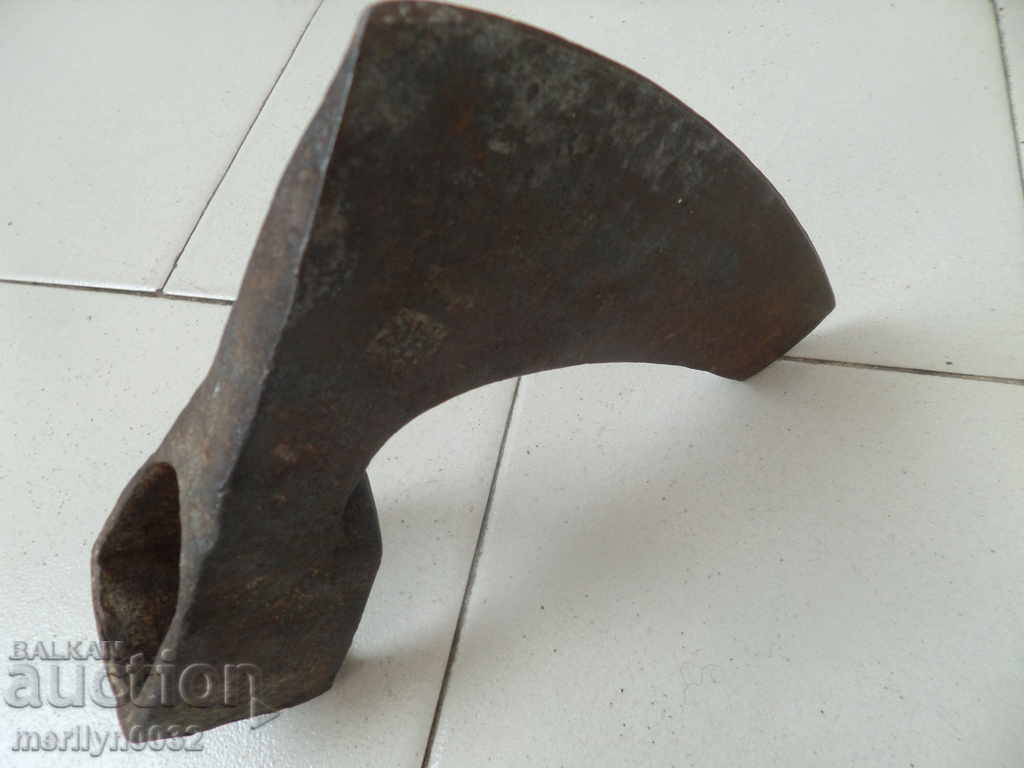 Old ax with seal marking tool wrought iron - 6 Old ax with seal marking tool wrought iron - 6