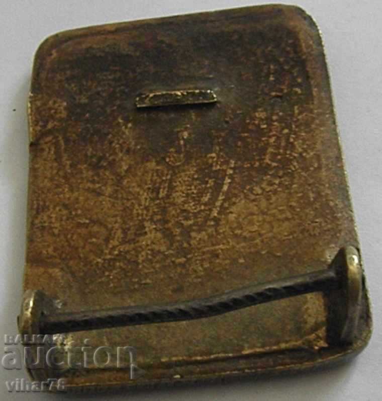 Old bronze cord, belt buckle - 5