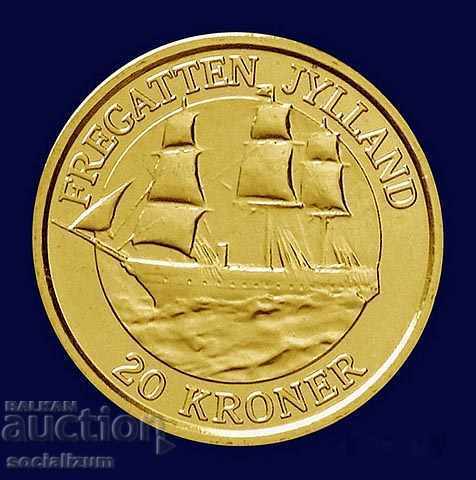 Дания  20  Крони  2007  PROOF UNC  Rare