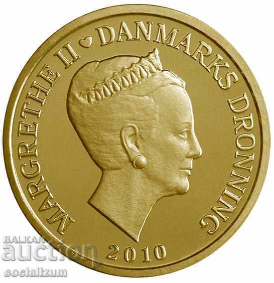 Danemarca 20 de coroane 2010 PROOF UNC Rare cu preț € 7.67 | 15.00 BGN