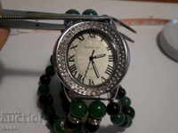Women's watch chain sapphire and emerald
