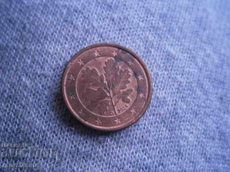 1 EURO CENTER GERMANY 2004 COIN