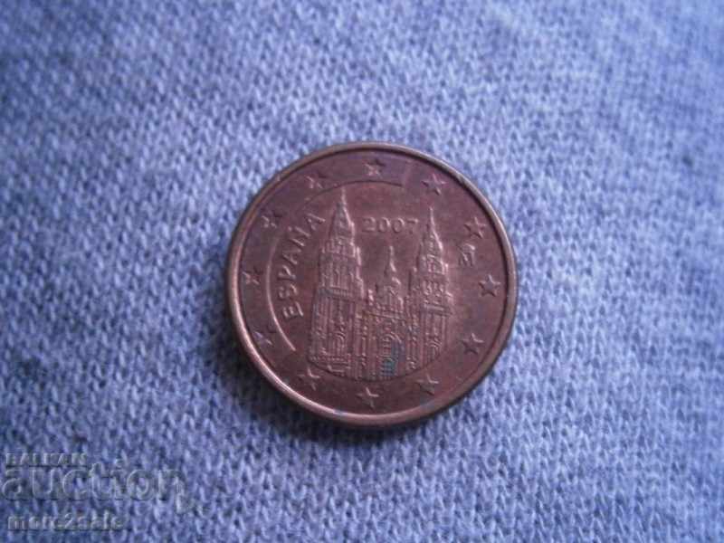 1 EURO CENT SPAIN 2007 THE COIN with price 0.15 BGN | € 0.08 1 EURO CENT SPAIN 2007 THE COIN with price 0.15 BGN | € 0.08