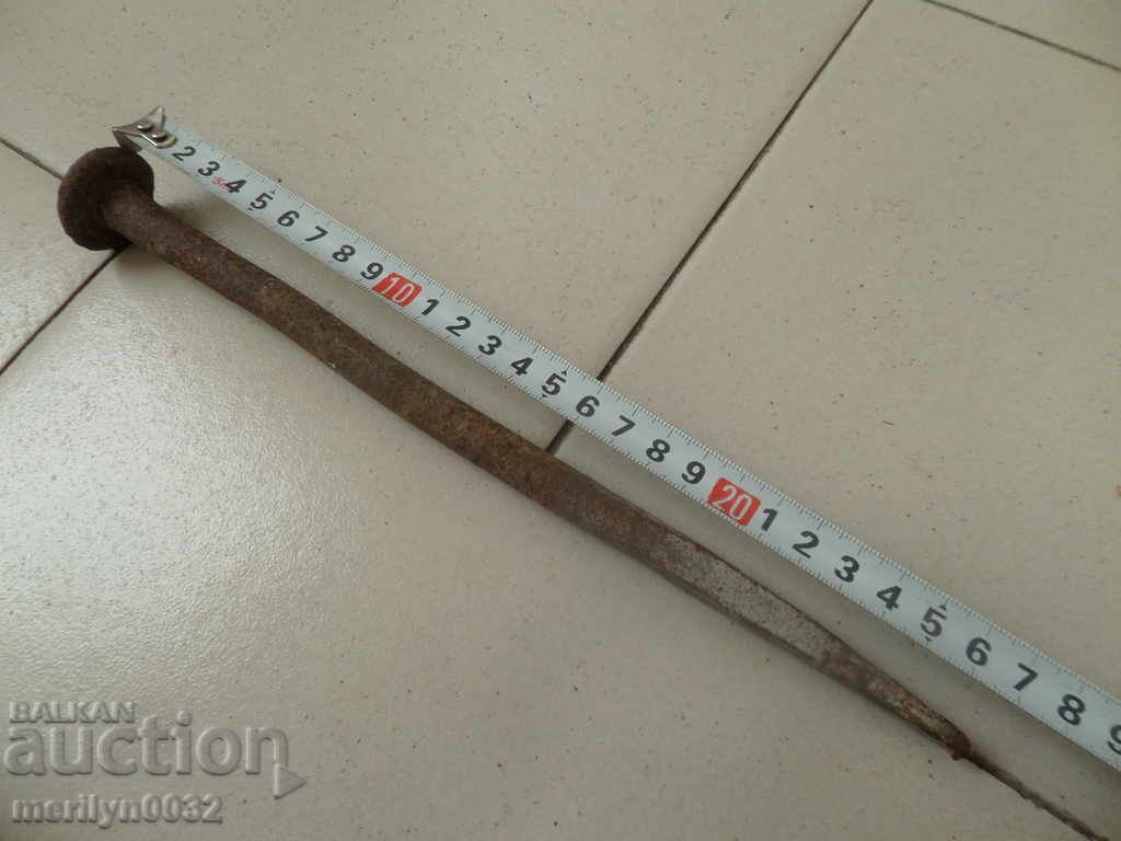 Delivery of Old forged wagon for donkey wrought iron wedge big nail