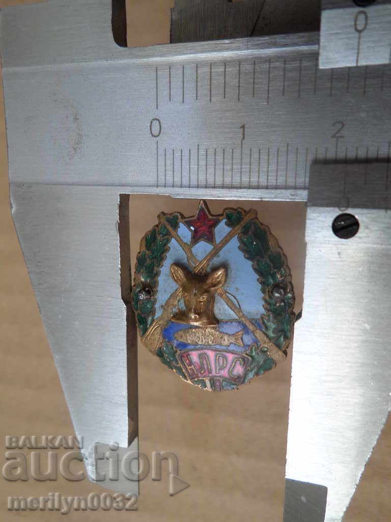 Auction Embroidery sign NATIONAL HUNTING RIBARIAN UNION badge medal Bulgaria Auction Embroidery sign NATIONAL HUNTING RIBARIAN UNION badge medal Bulgaria
