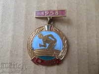 Embroidery sign Early Social Bookmarking enamel medal