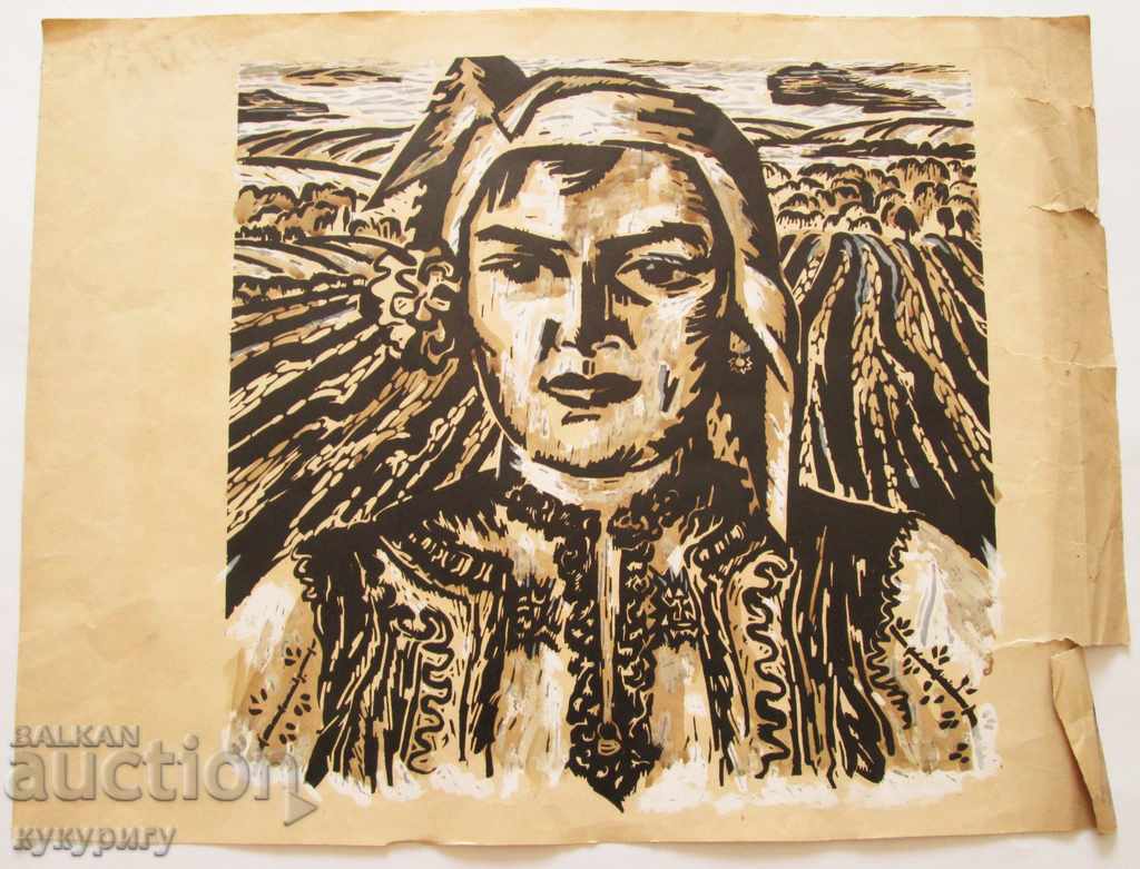 Auction A Lot of 4 Different Paintings Applied Painting by P. Klisurova Auction A Lot of 4 Different Paintings Applied Painting by P. Klisurova