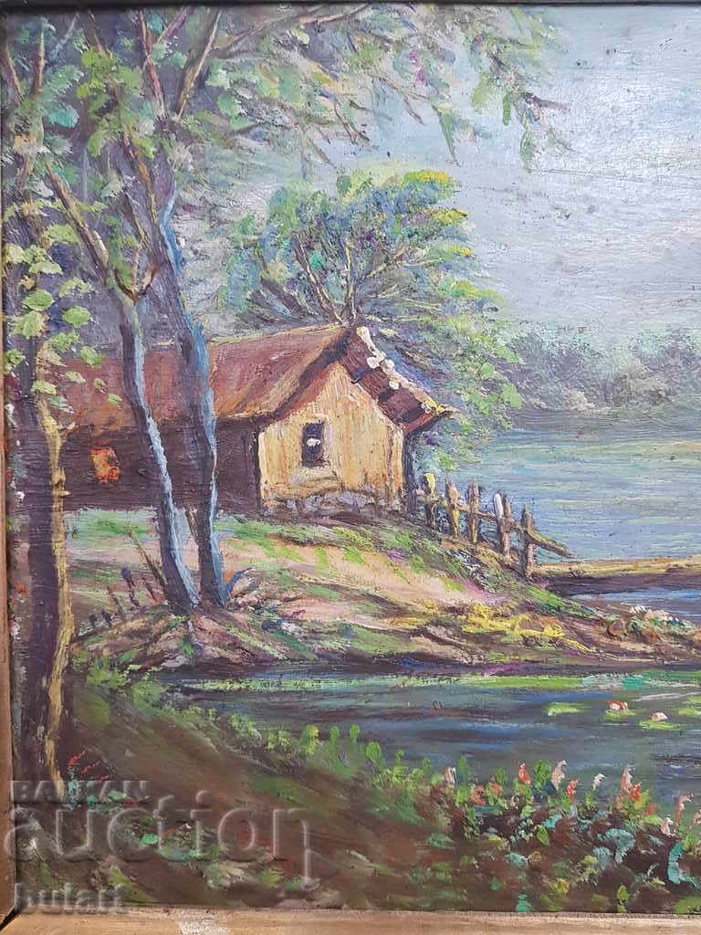 Landscape unknown author M / B 35x25 cm with price 120.00 BGN | € 61.36