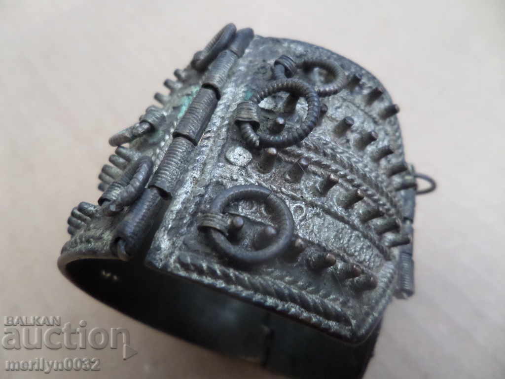 aricii brățară de argint stickleback Sacl din secolul al 18-lea bijuterii bijuterie - 6