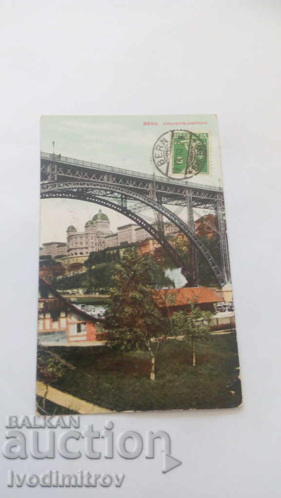 Postcard Bern Kirchenfeldbrucke 1910