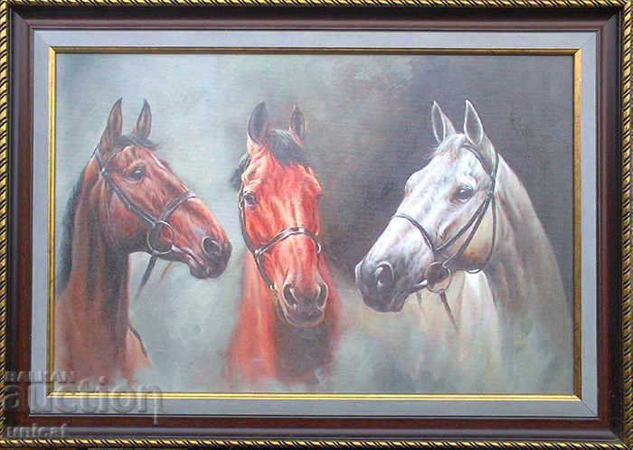 Horses, picture, reproduction
