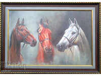 Horses, picture, reproduction