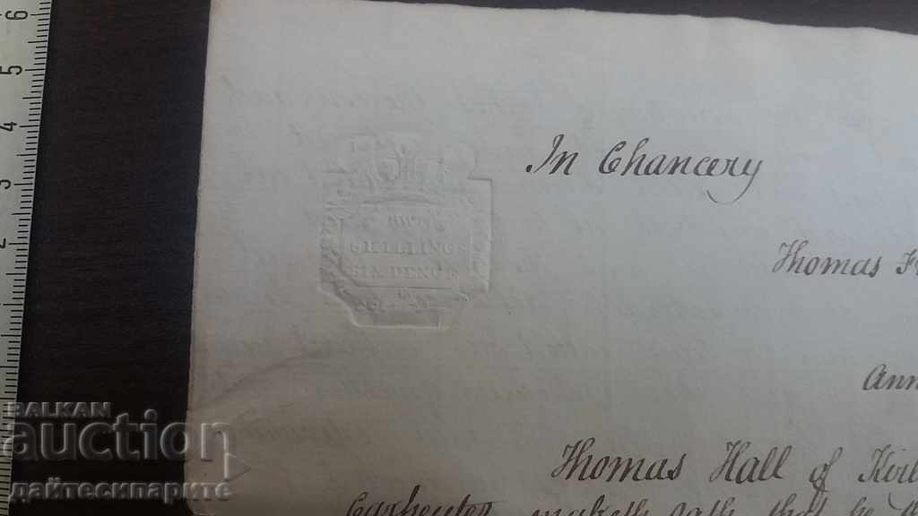 Delivery of Very old letter from the pre-fiscal period of 1818 Delivery of Very old letter from the pre-fiscal period of 1818