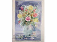 Ваза с цветя, френска репродукция