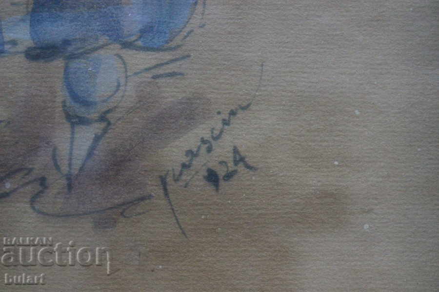 Licitație Jules Paskin 1924 Aquarelle, 34,4x25 cm Identificare + certificat Licitație Jules Paskin 1924 Aquarelle, 34,4x25 cm Identificare + certificat