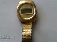 Gold plated, electronic clock
