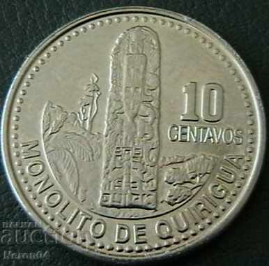 10 центавос 2008, Гватемала