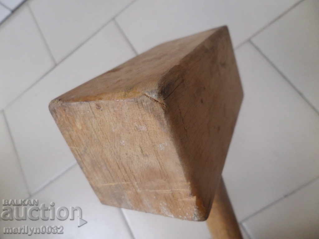 Old wooden hammer, instrument, wooden, 20th century - 6 Old wooden hammer, instrument, wooden, 20th century - 6