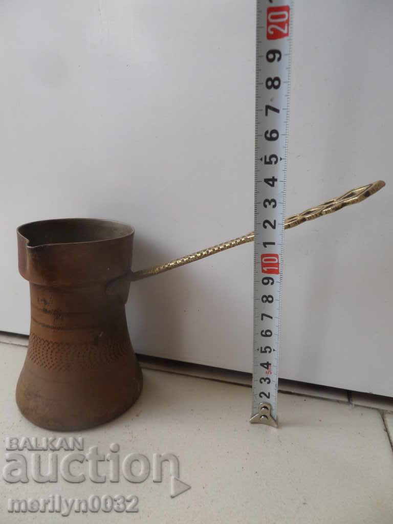 Old copper jug, coffee bean, baker - 6