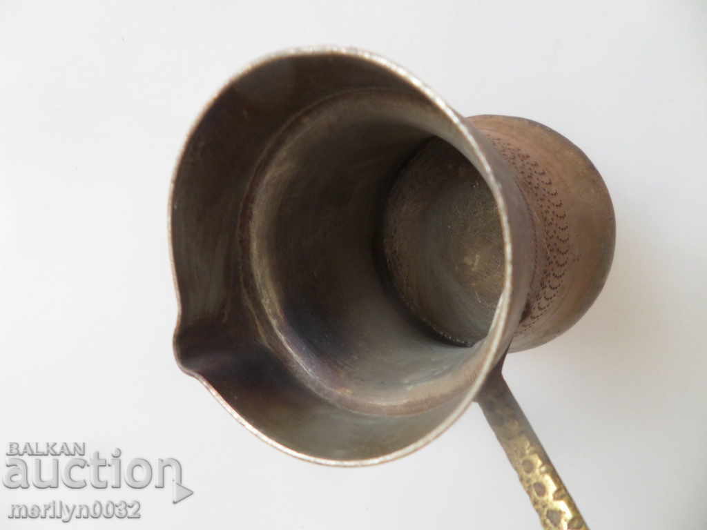 Old copper jug, coffee bean, baker - 7