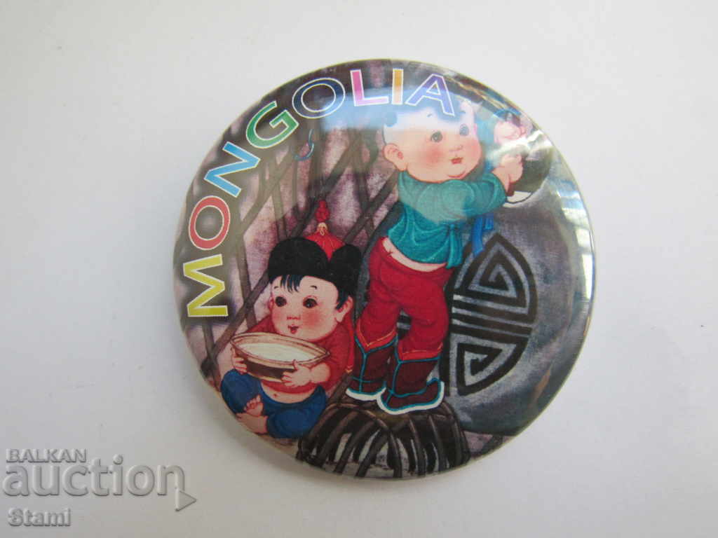Auction Metal badge - Mongolia Auction Metal badge - Mongolia