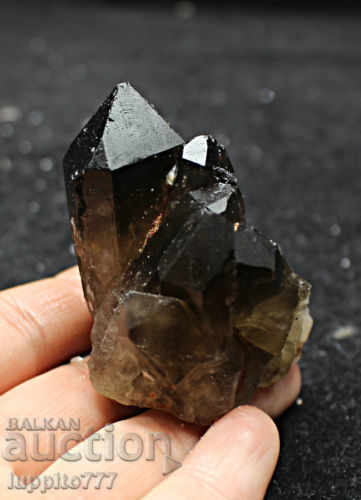 natural black smoky quartz druza - 5 natural black smoky quartz druza - 5
