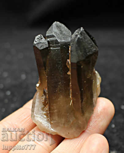 Livrarea natural quartz druz de fum negru natural Livrarea natural quartz druz de fum negru natural