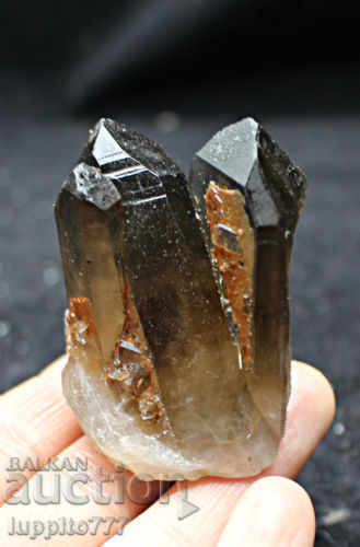 natural black smoky quartz druza