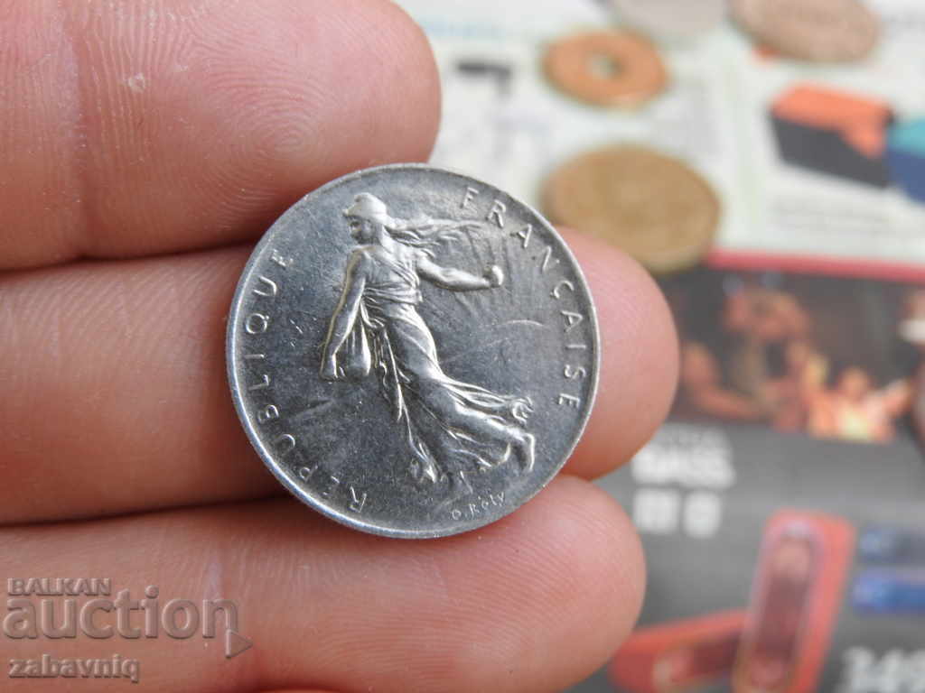 Франция  1 франк 1970 г. с цена € 0.50 | 0.98 лв.