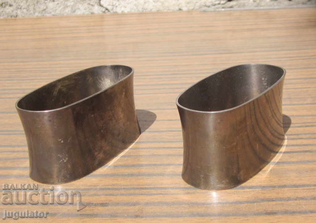 Delivery of old antique German ABS silver-plated sackcloths two pieces Delivery of old antique German ABS silver-plated sackcloths two pieces