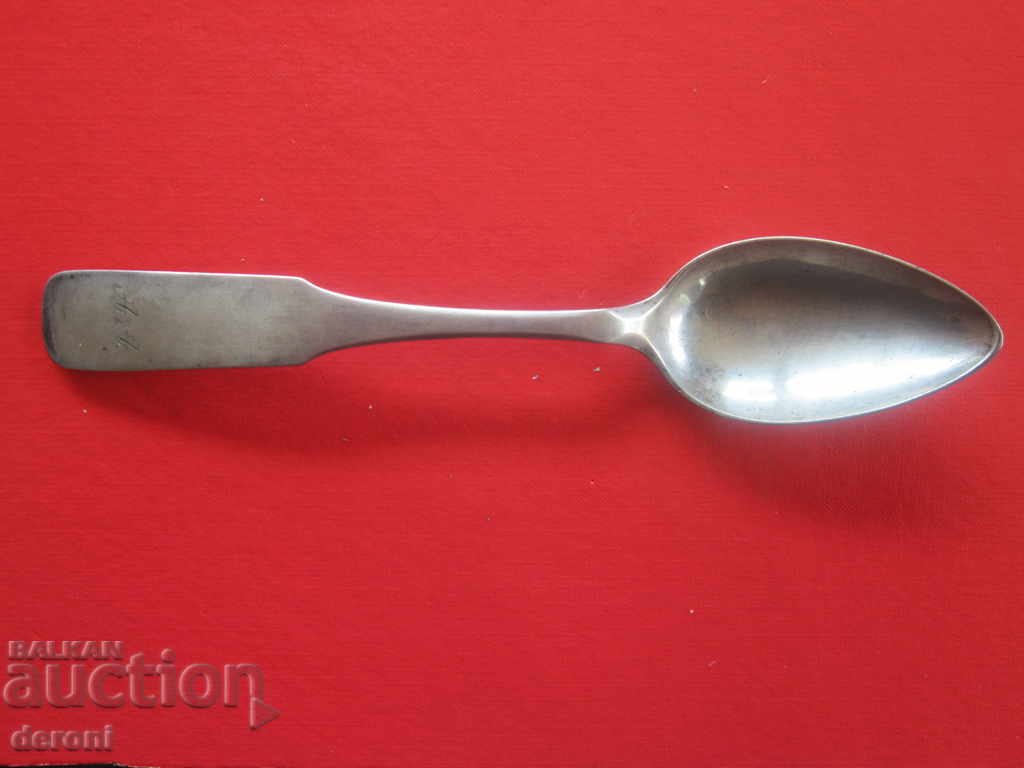 Rare Russian silver spoon Tsar Russia sample 84 1857