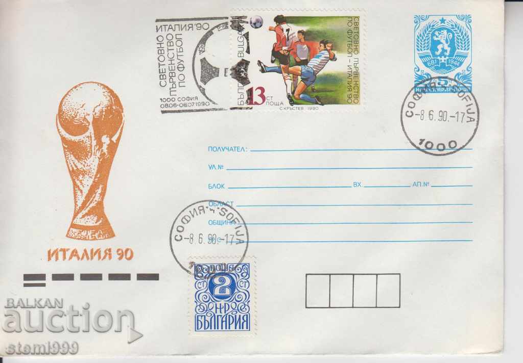Postal envelope football