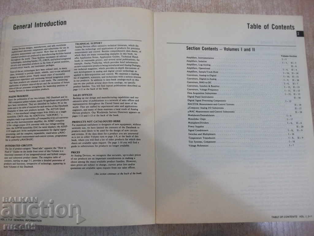 Auction  Book "Catalog of Analog Devices, Modules .." - 1390 p.