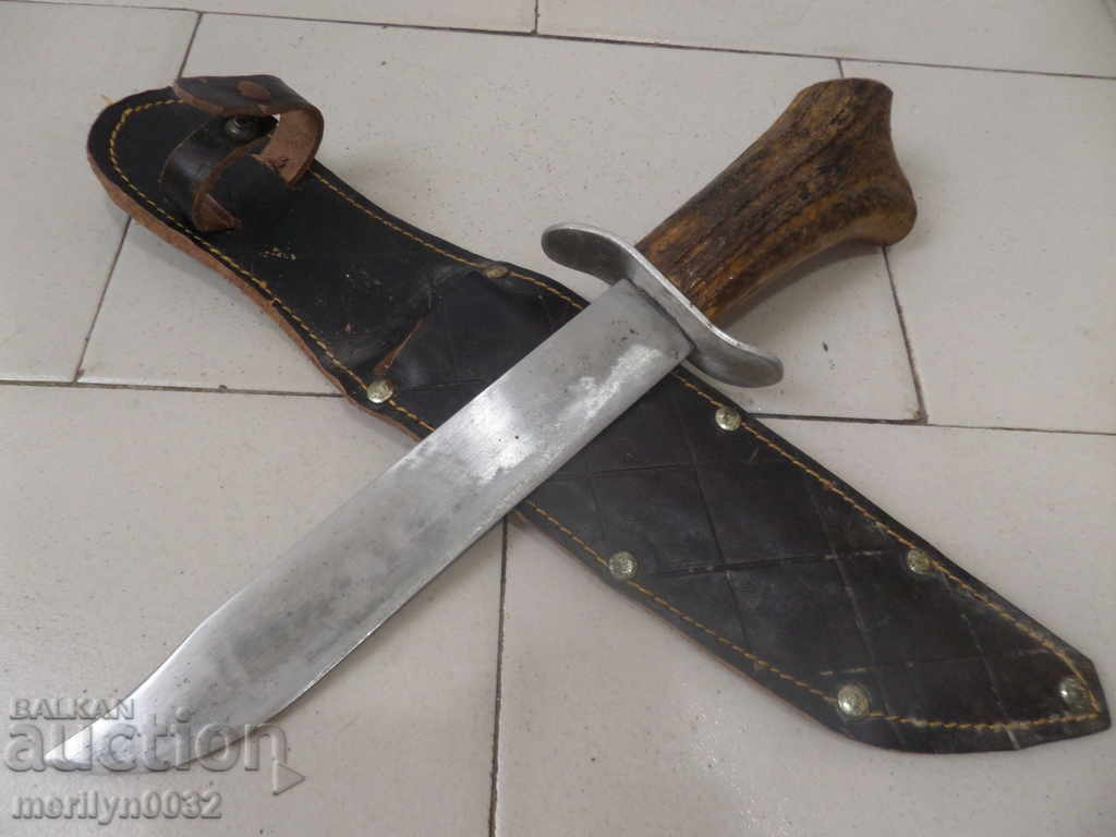 Κυνηγετικό μαχαίρι Kaniya με λαβή από ελαφοκέρατο