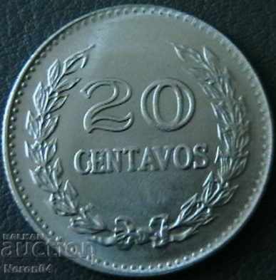 20 центаво 1970, Колумбия