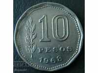 10 peso 1968, Argentina